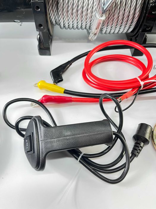 Електрична лебідка 26000 lb / 11793 кг 12V промислова, сталевий трос