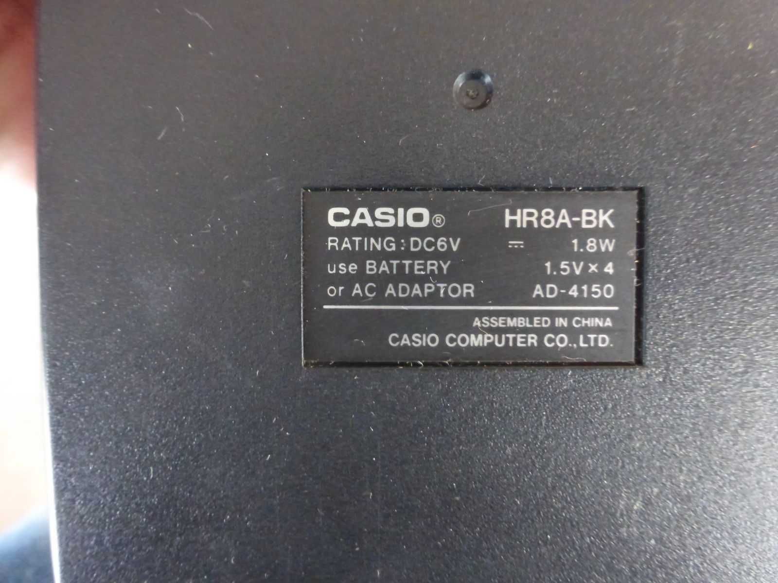 Kalkulator z drukarką Casio HR8A-BK