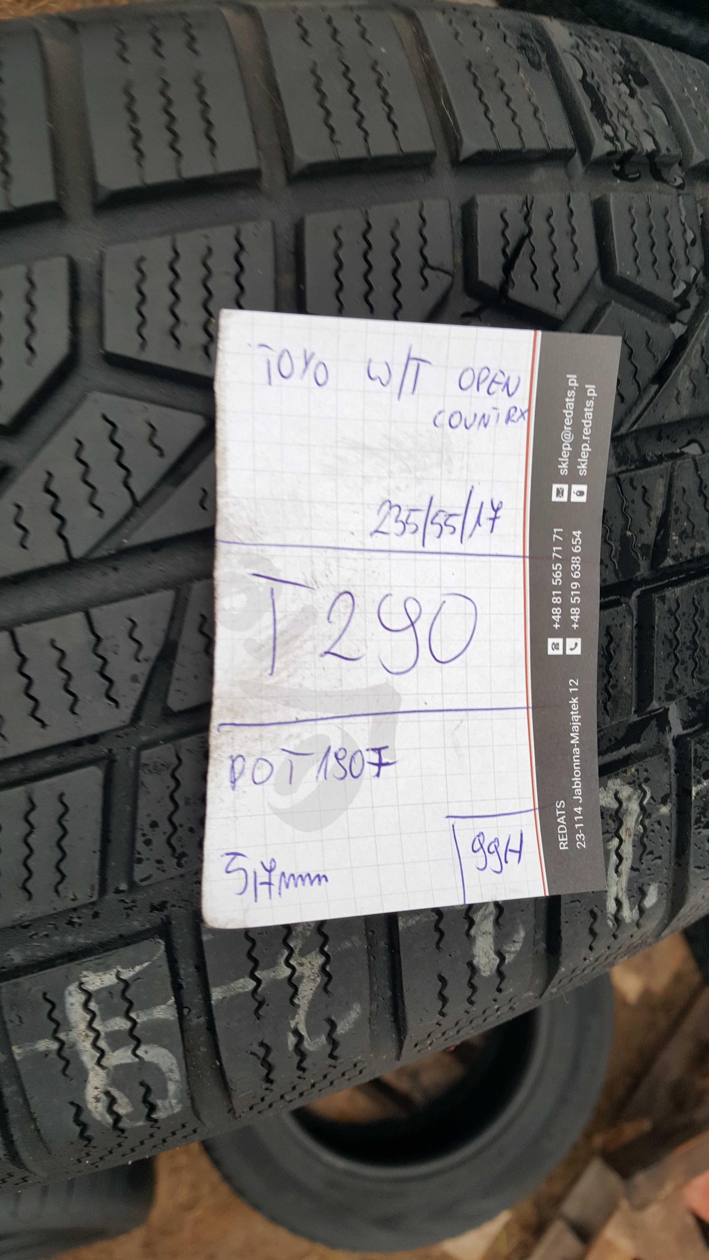 Toyo 235/55 r17 Open Country W/T /// 5,7mm!!! Gwarancja