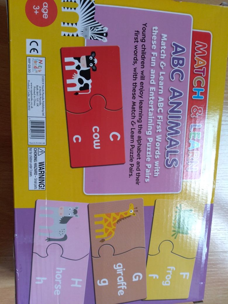 Match&Learn ABC Animals Puzzle - zwierzątka
