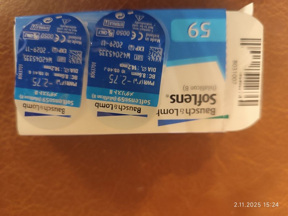 Soczewki kontaktowe -2.75 (2szt)