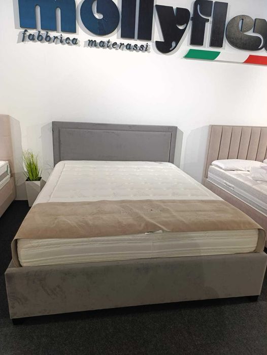 OUTLET Łóżko Parys 160x200 z pojemnikiem na pościel