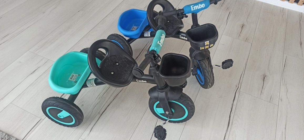 Rowerek trójkołowy embo dla bliźniaków