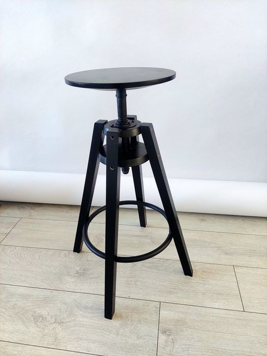 Stołek barowy hoker czarny ikea DALFRED