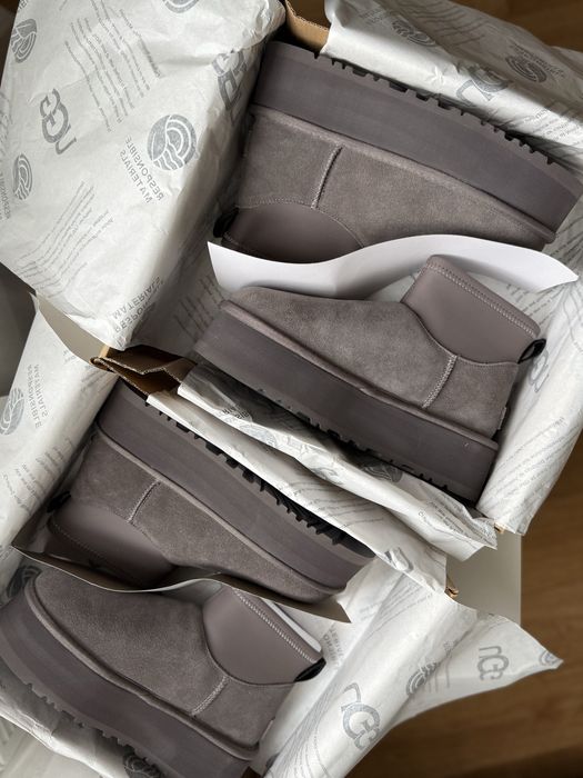 Ugg mini dipper сірі, чорні 38/39