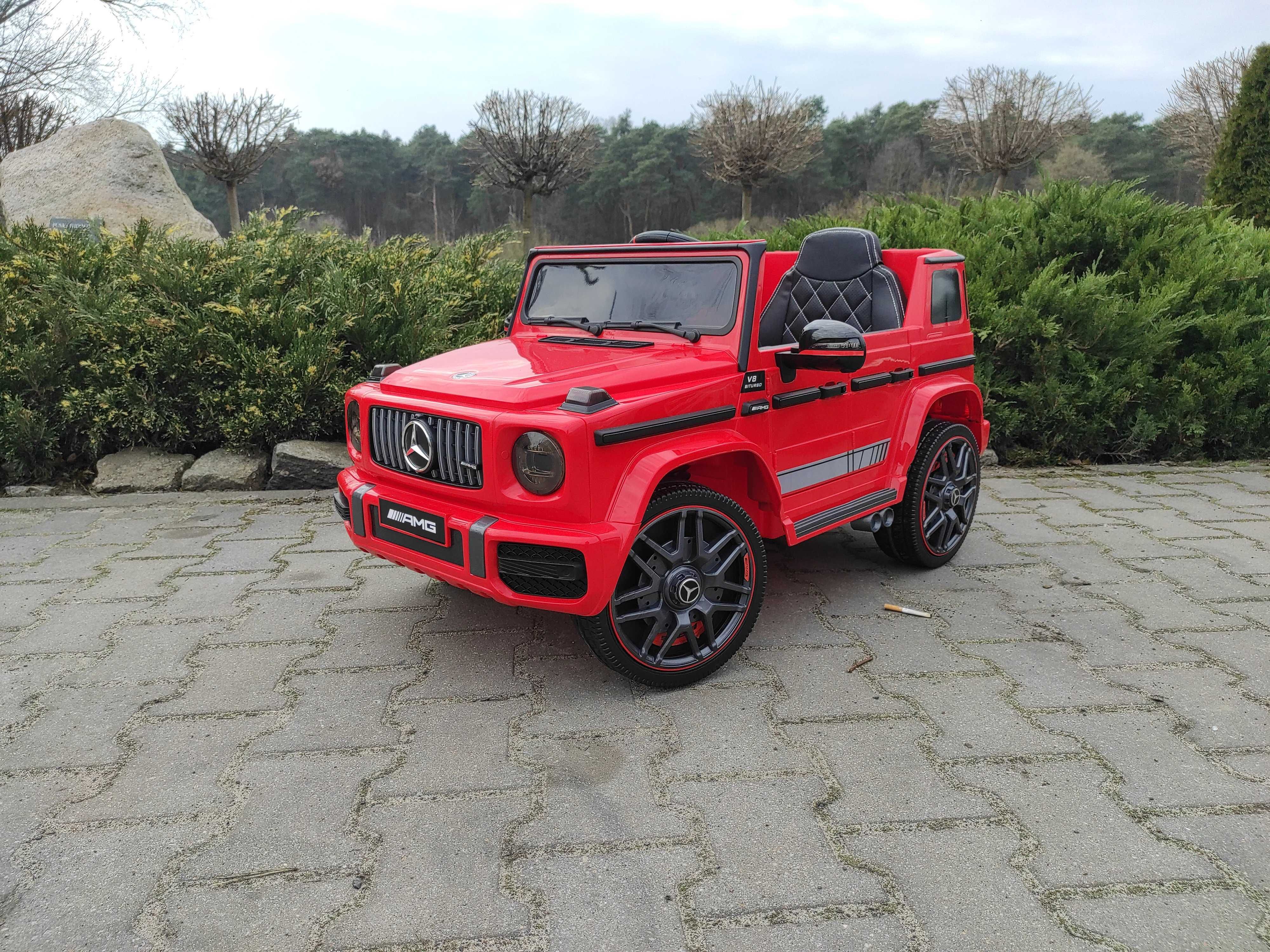 Auto Na Akumulator Mercedes G65 - Miękkie koła - Fotel Skórzany