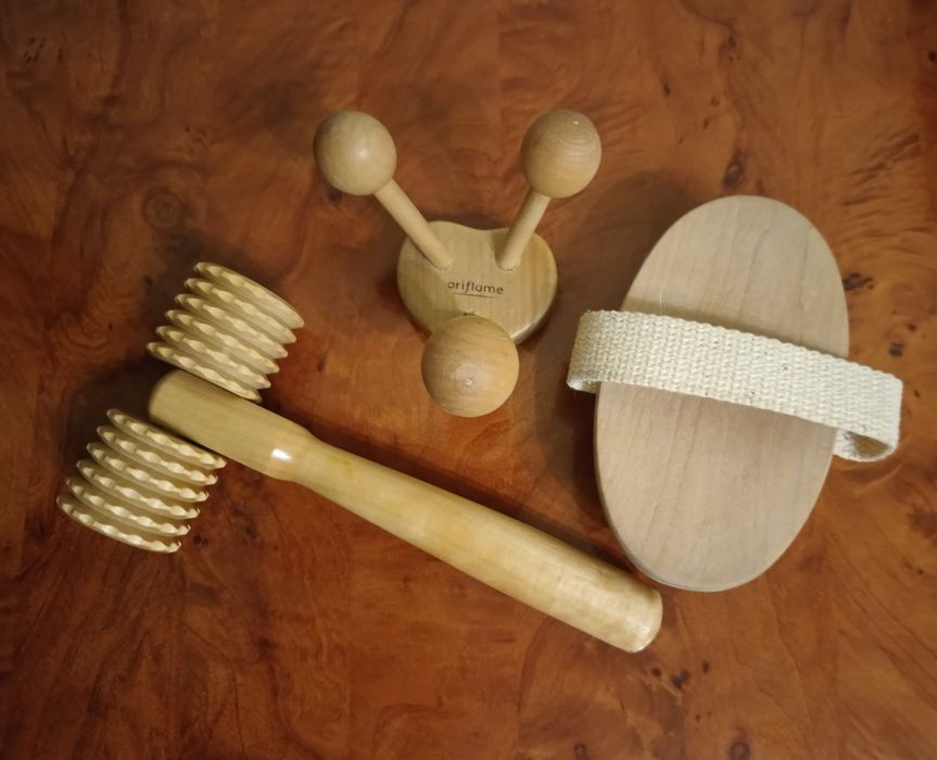 Дерев'яний масажер набором 3 шт.