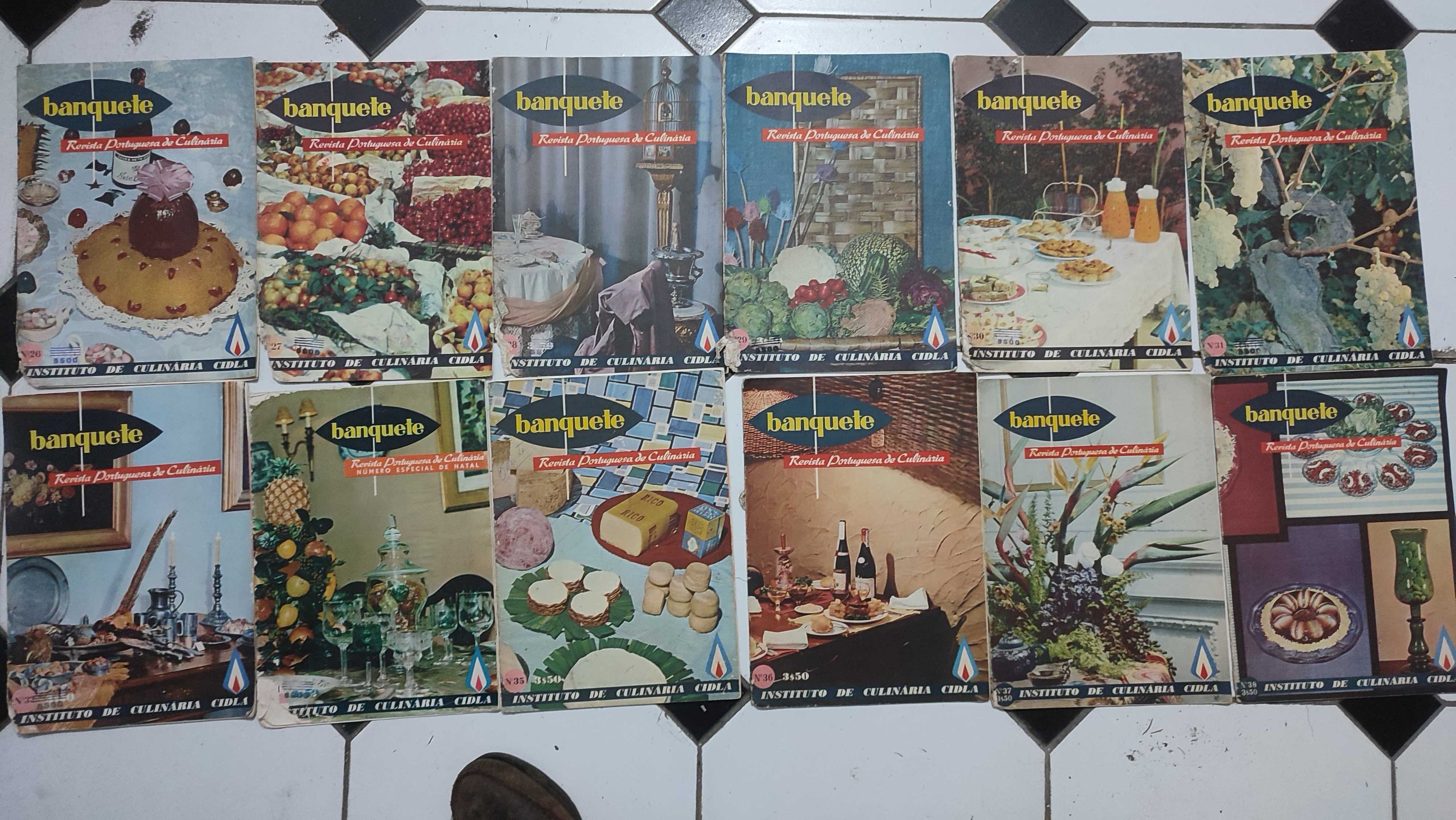 84 revistas antigas de culinária Banquete