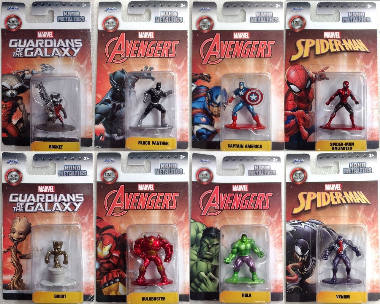 Jada Nano Metalfigs Marvel Avengers, Spiderman, Вартові #id58