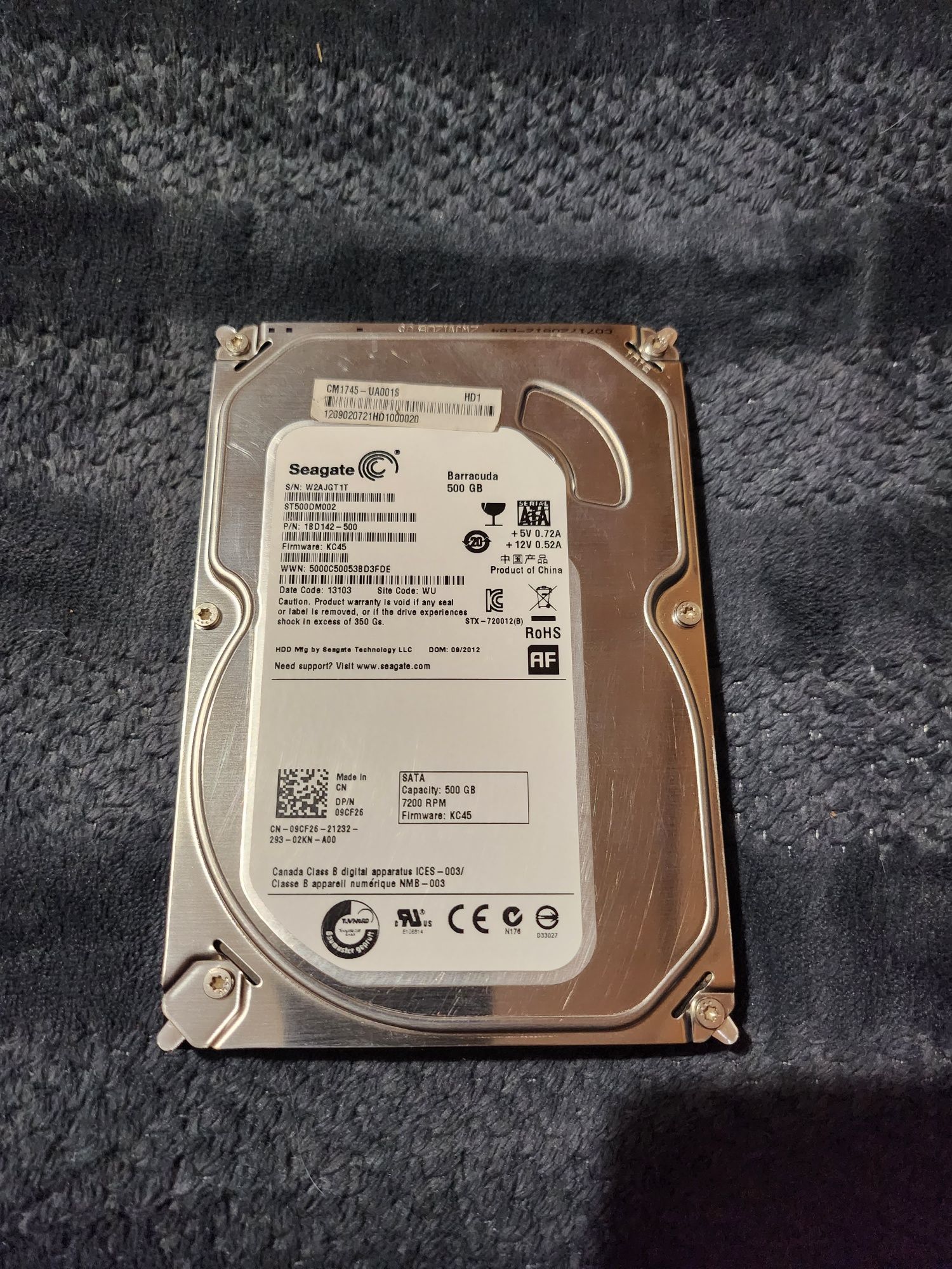 Жорсткий диск (HDD), 500GB SATA (3.5")
