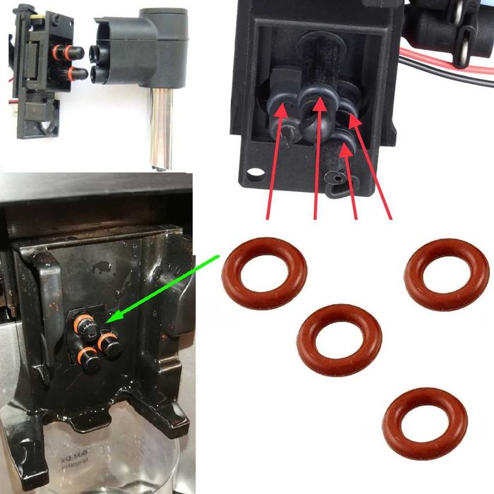 Uszczelki do Siemens EQ 5, 6, 7, 8 Bosch VeroBar