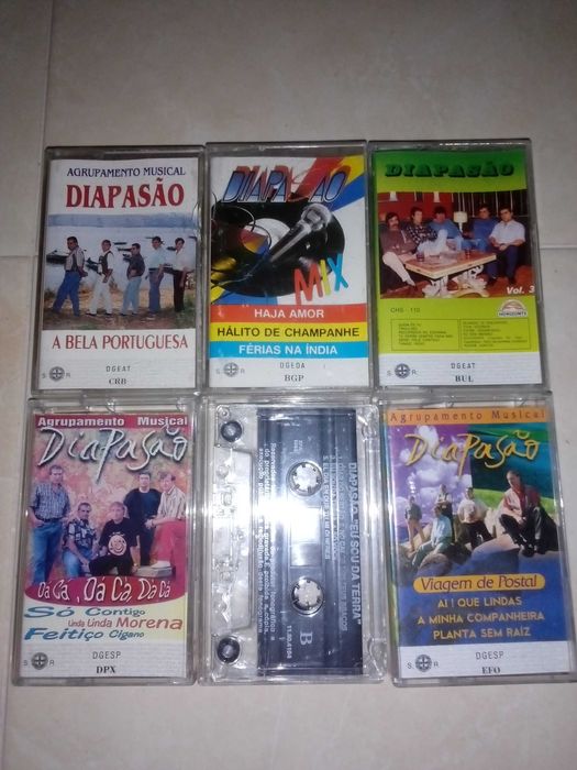 cassetes de musica de Monica Sintra e Diapasão