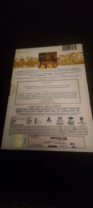 DVD spartacus edição especial