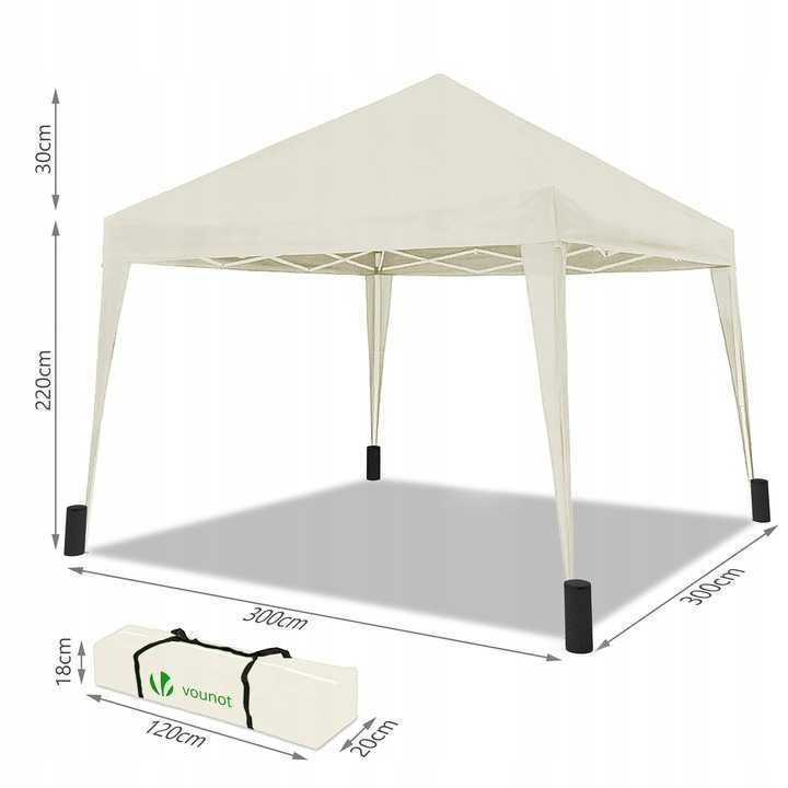 Pawilon rozkładany, System POP UP Gazebo Vounot 3 x 3 x 2,5m