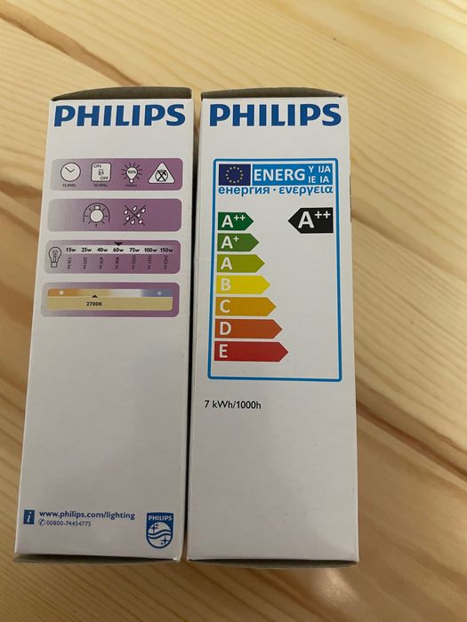 Żarówki LED Philips E14 7W ciepłe światło