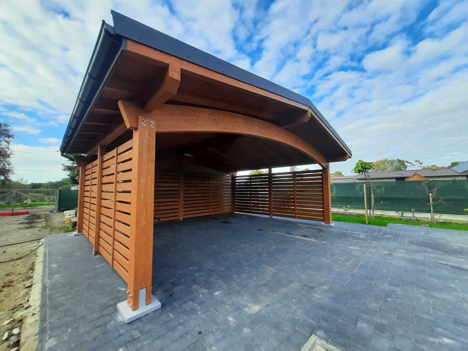 Wiata garażowa drewniana ITALIA 6M BSH