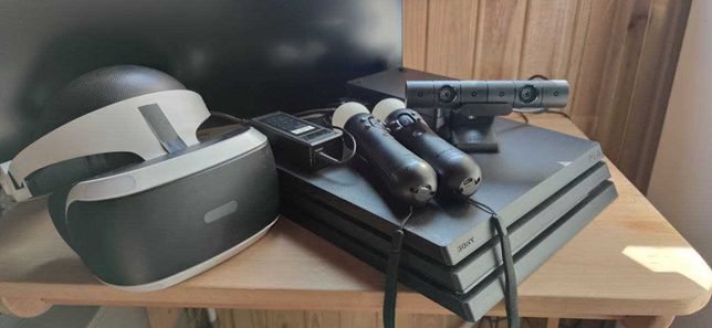 Playstation 4 pro 1tb з геймпадом і повним комплектом для VR