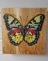 Картина "Метелик" на дерев'яній основі