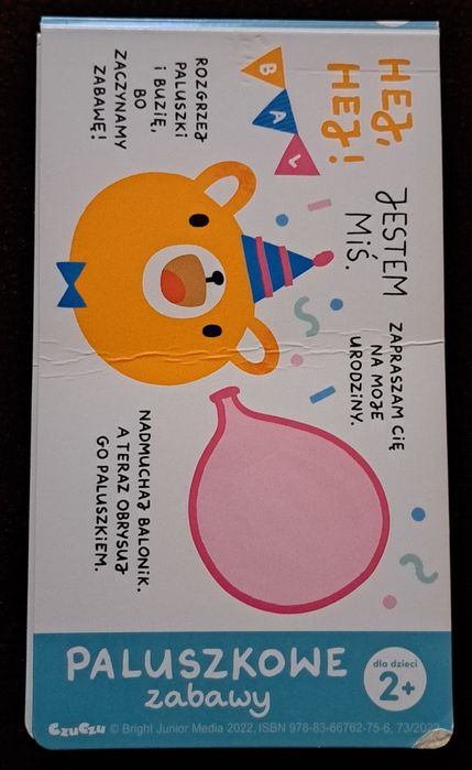 Jestem miś. Paluszkowe zabawy.