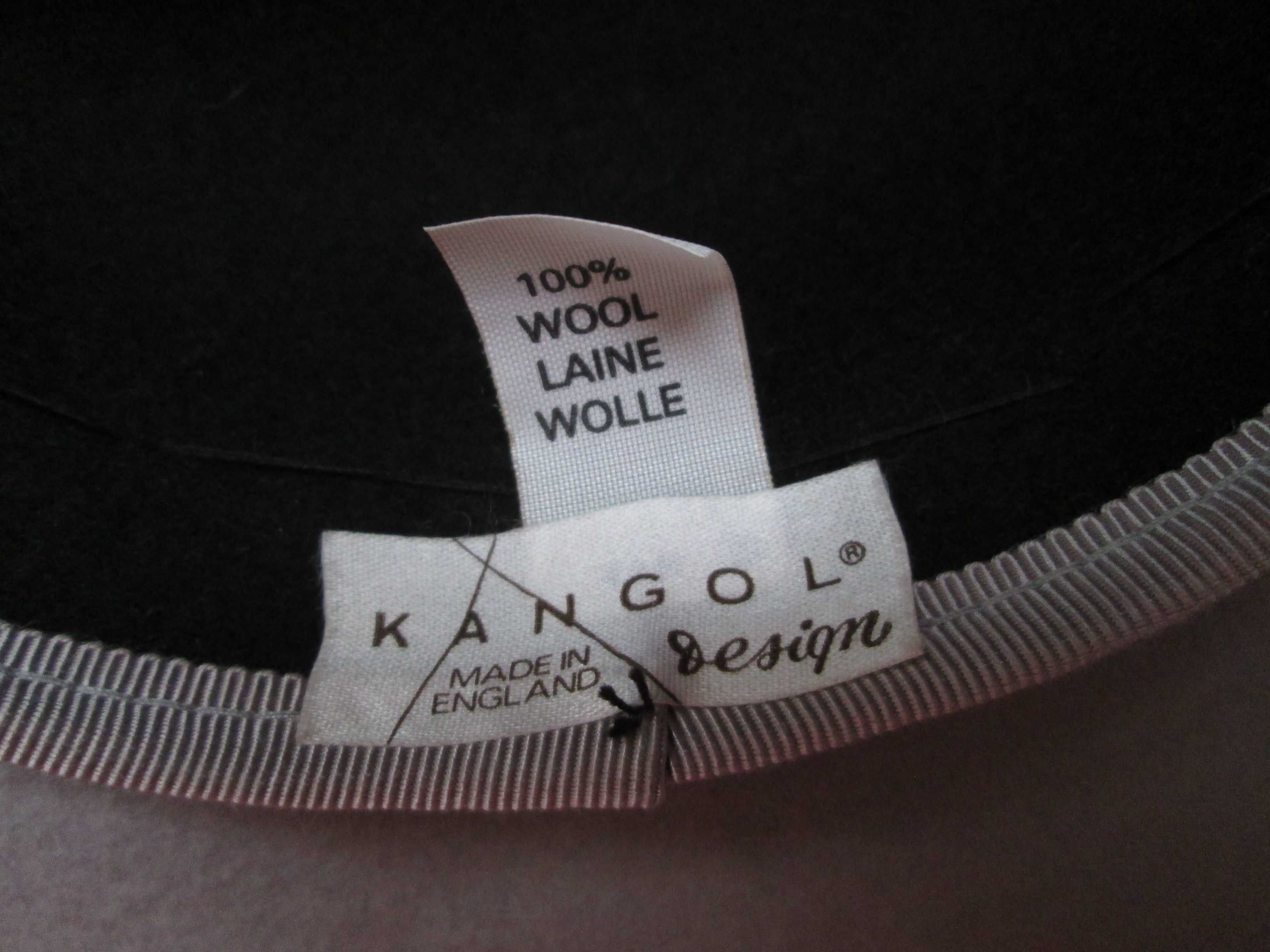 KANGOL kapelusz damski 100% wełna