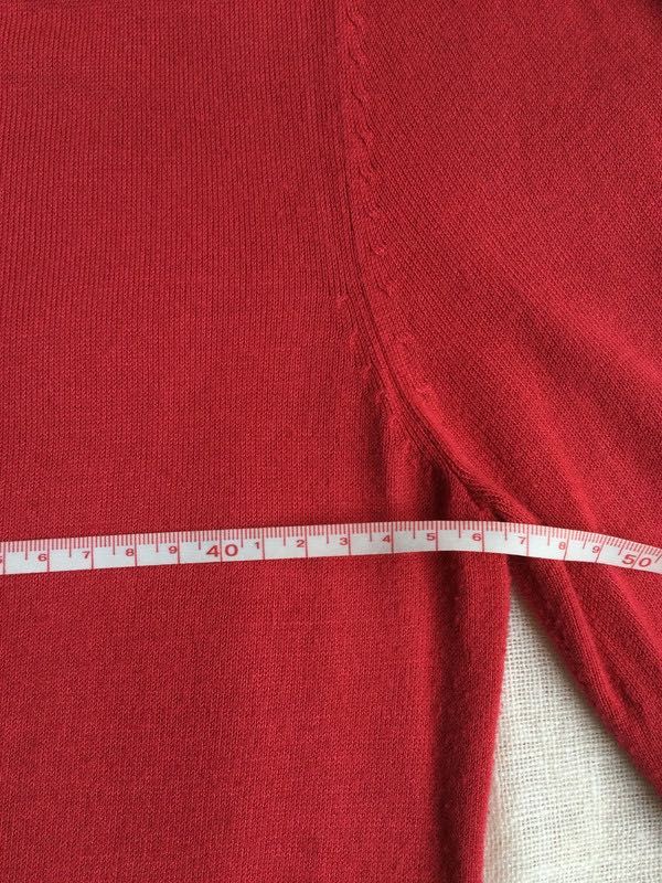 Letni jedwabny malinowy sweter Solar M/L