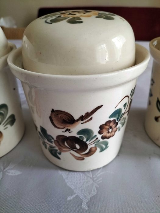 Pojemniki kuchenne do przechowywania z przykrywką Włocławek PRL