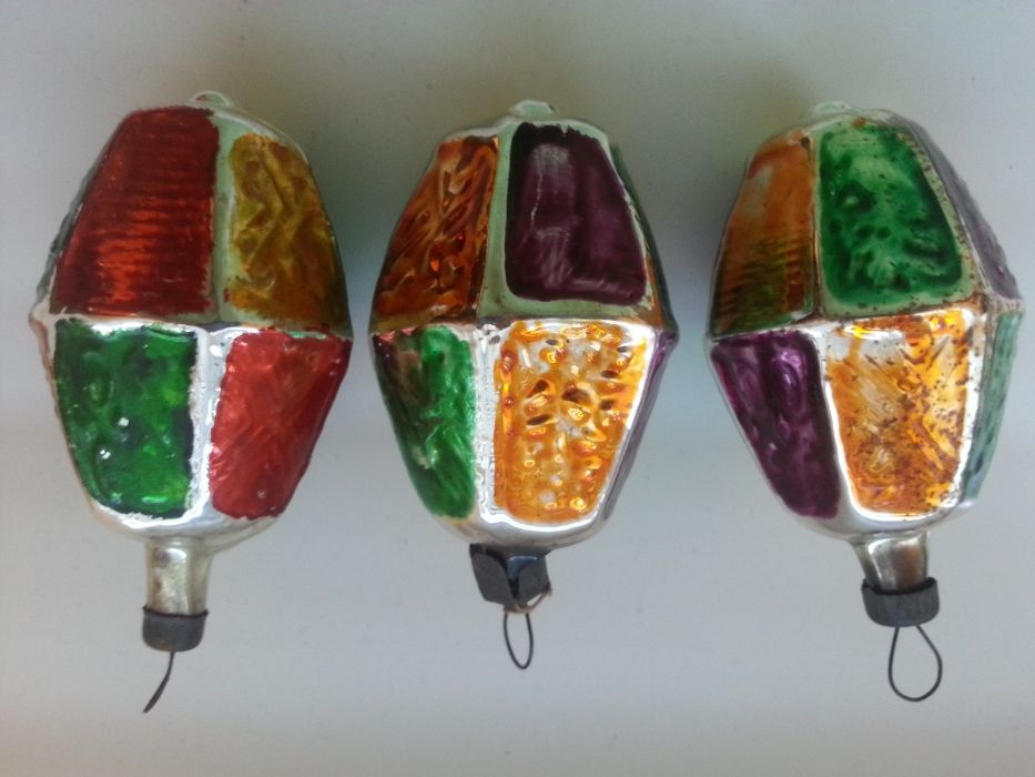 Старинная игрушка елочная Фонарик Прожектор СССР