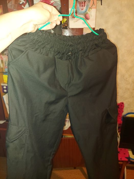 Утеплені  осінні штани карго для дівчини+ подарунок