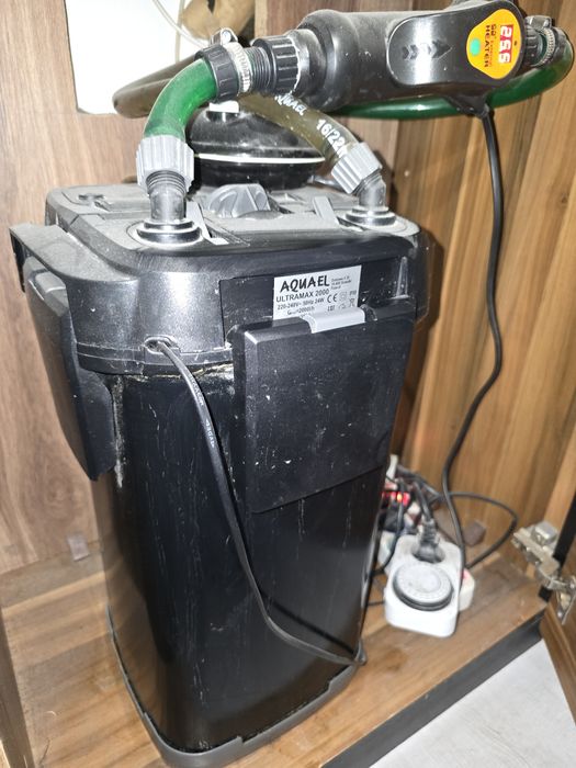 Akwarium 456l pokrywa filtr grzałka przepływowa napowietrzacz