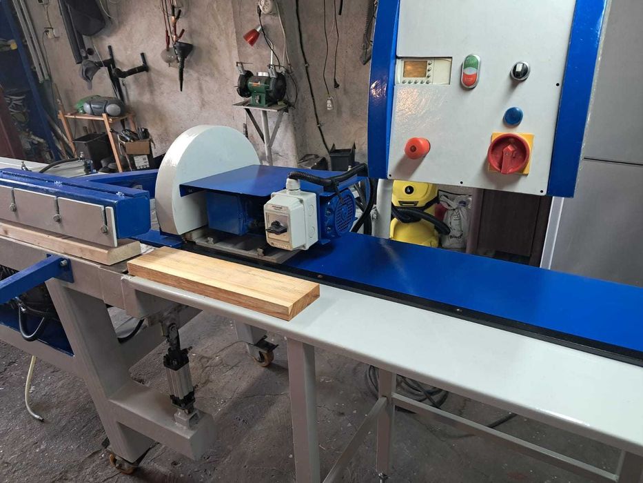 Linia do łączenia drewna GOMA KZ6 + prasa 6m, mikrowczepy