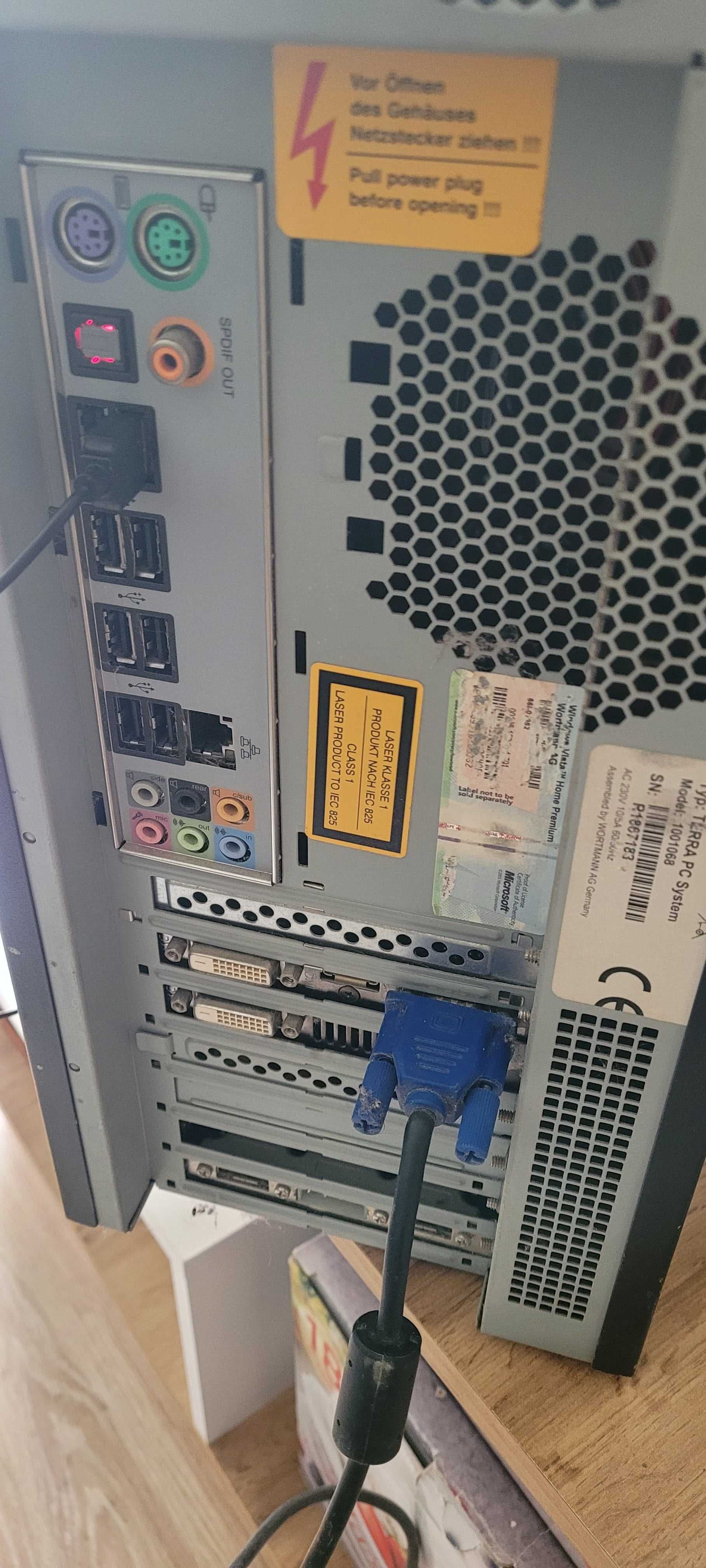 Komputer stacjonarny+głosniki Creativ 2.1 +monitor