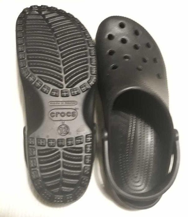 Crocsy męskie czarne rozm 44/45 - 28/29 cm jak NOWE