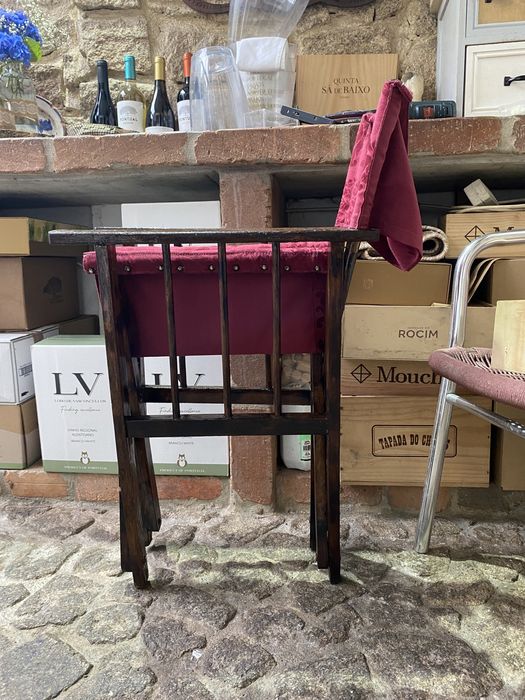 Cadeira antiga de encartar