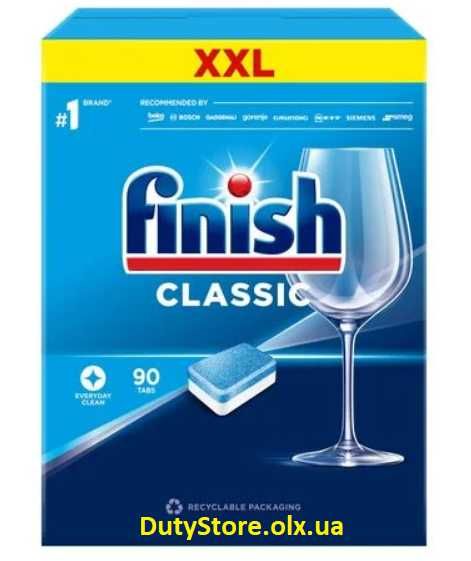 Акція! Таблетки для посудомийних машин FINISH Classic 90 штук