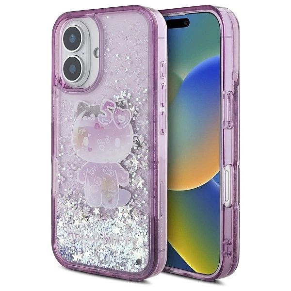 Hello Kitty HKHCP16SL50PPU iPhone 16/6.1" fioletowy/purple hardcase Li