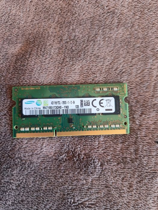 Оперативна пам'ять Samsung DDR3 SO-DIMM 4Gb 1600 C11 1.35 v (M471B5173
