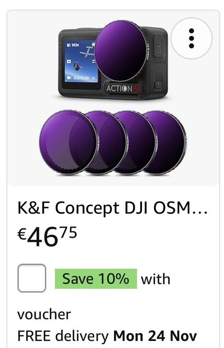 DJI Action 5 Pro + 58 Acessórios + Filtros ND + Floating Case + SPrt