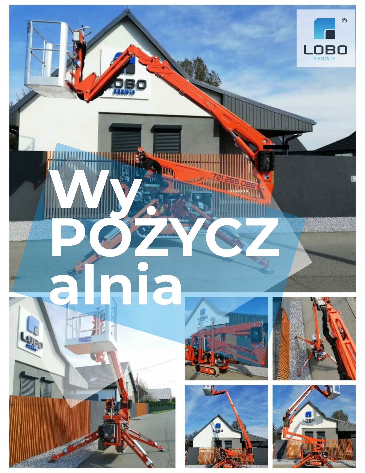 Podnośnik/Zwyżka/Wysięgnik/Podest/Pająk WYNAJEM nie rusztowanie