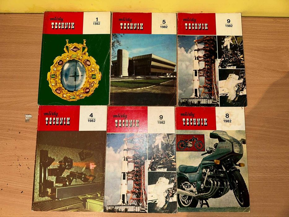 Młody Technik – numery z 1982 roku (6 egzemplarzy) Darmowa dostawa