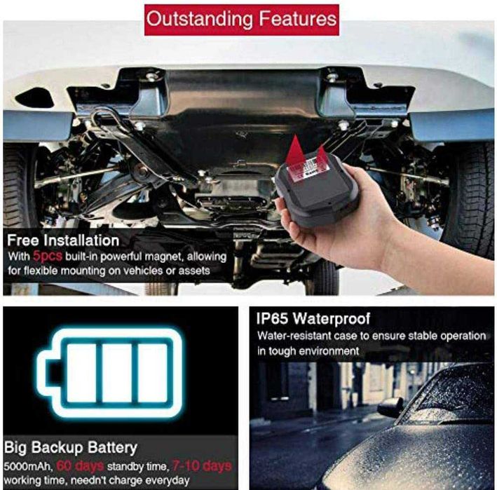GPS Tracker - GPS/GSM Locator, Anti-Theft, with 5000 mAh64171256647170124