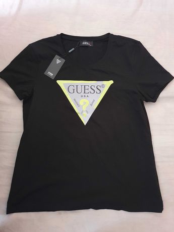 NOWA damska koszulka Guess t-shirt gg bluzka czarna xxl