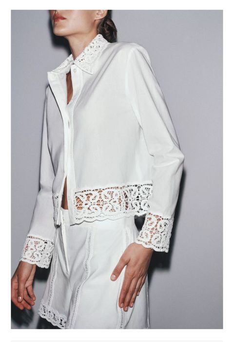 Сорочка з мереживом Zara