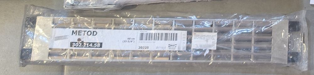 Nowy cokół wentylowany, 60 cm, Metod, IKEA