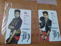 Karty Kpop Infinite H *dwie karty Dongwoo i dwie Hoya*