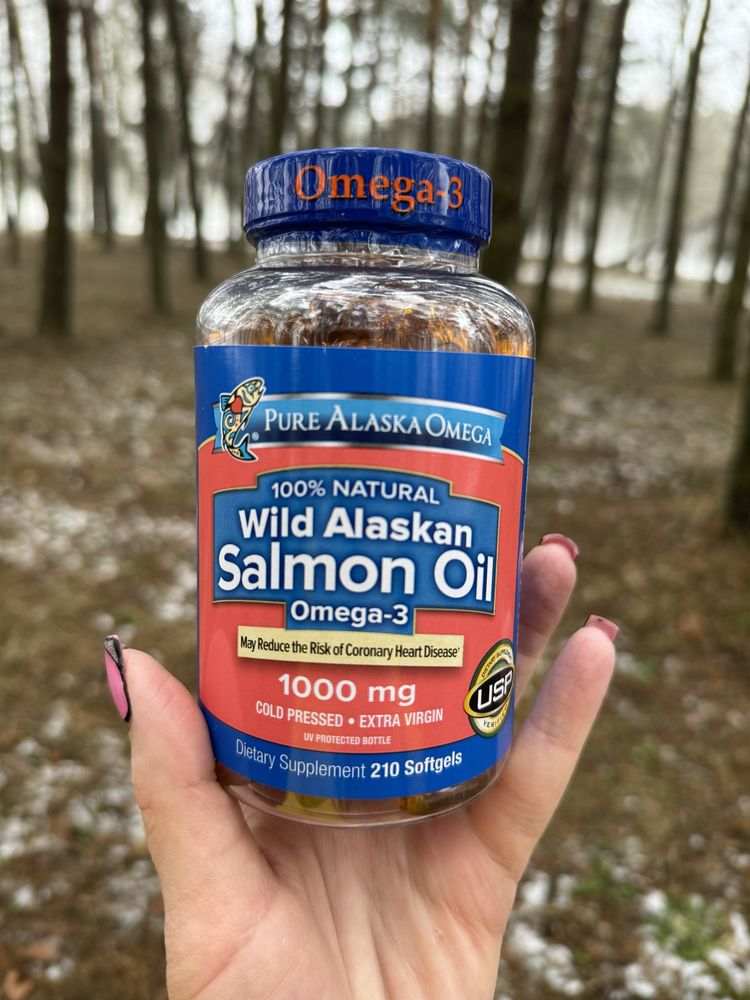 Pure Alaska Omega Wild Salmon Oil 1000 mg 210 капсул