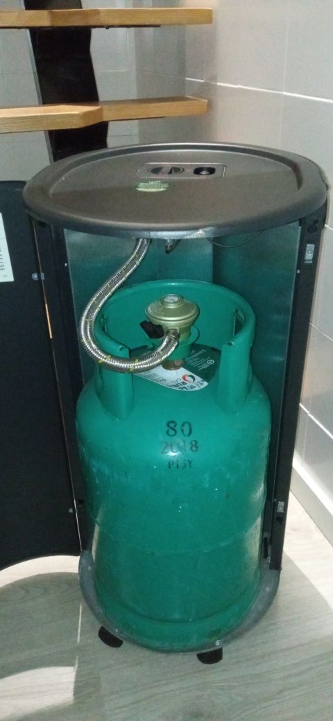 Aquecedor a gás chama azul