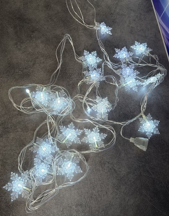 Lampki choinkowe gwiazdki