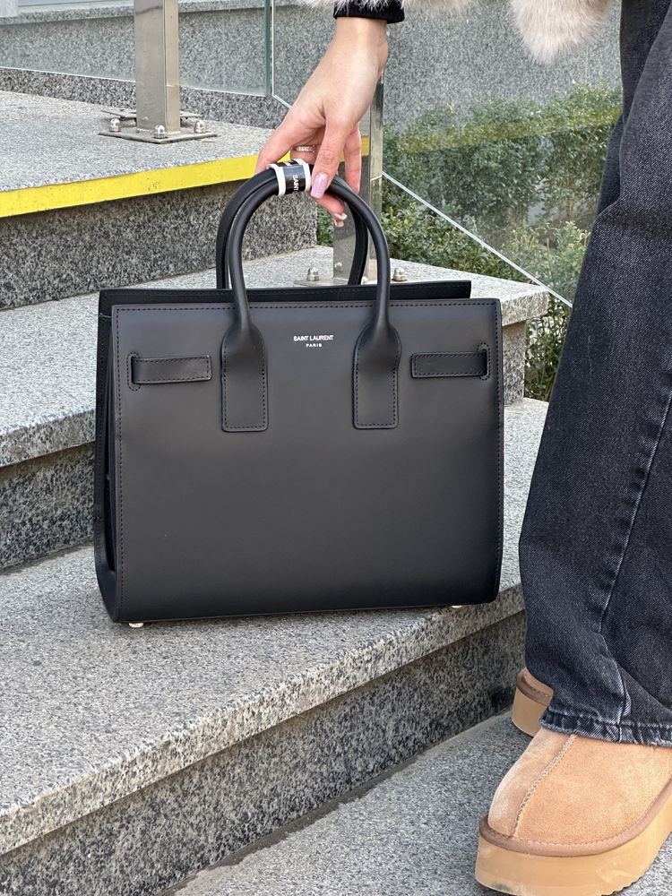 Сумка YSL Yves Saint Laurent Sac De Jour Nano in Graied Leather Black