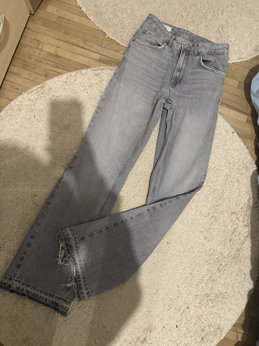 Flared jeans zara grey