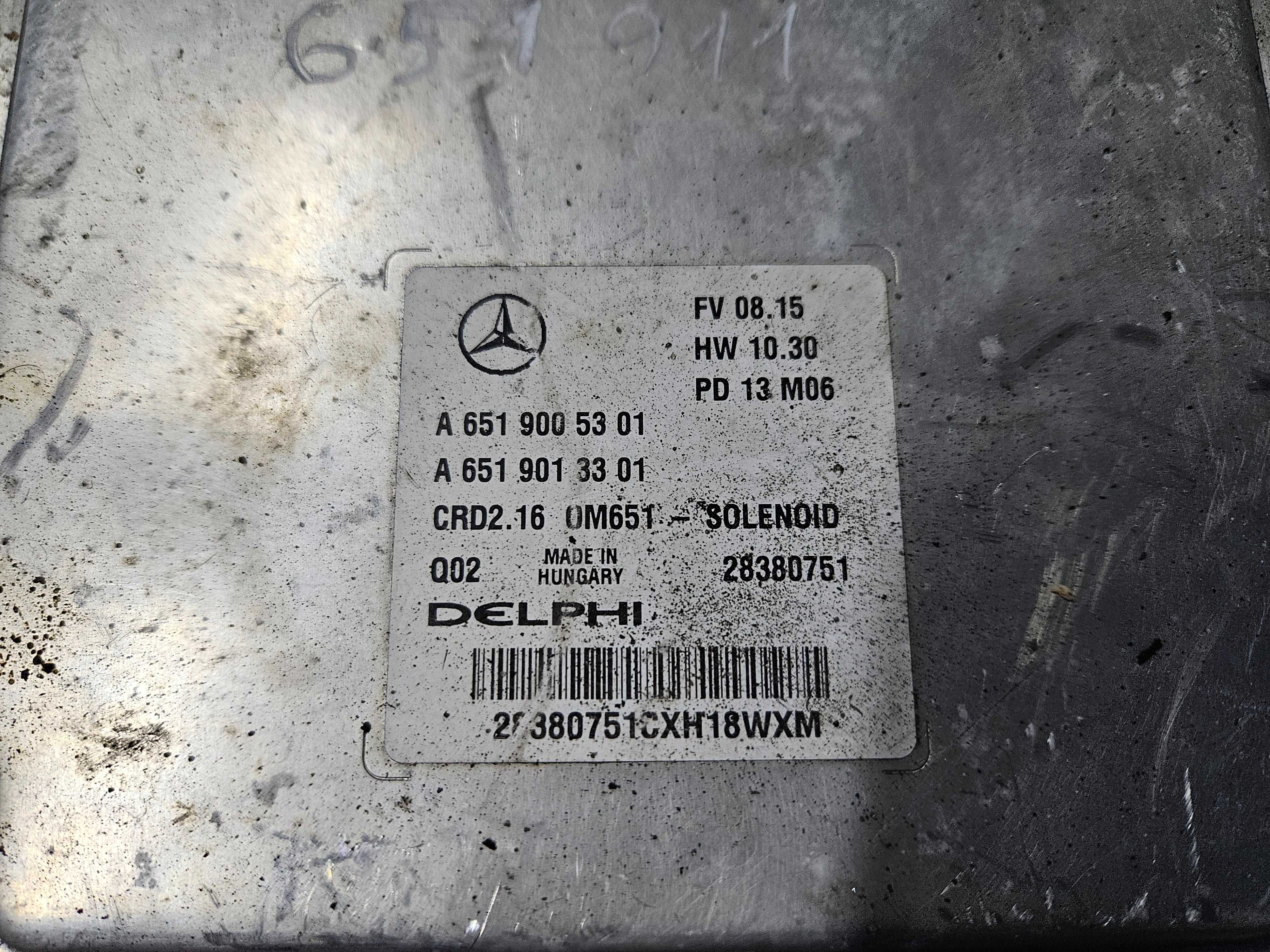 Mercedes w204 sterownik silnika zestaw startowy ECU 2.2 cdi om651